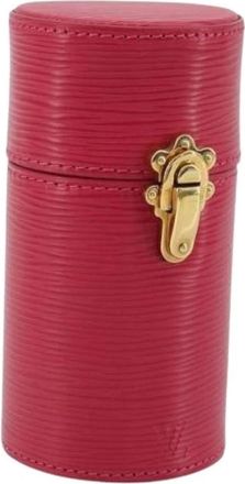 Louis Vuitton Pre-owned Accessories, female, Pink, Size: ONE SIZE Pre-owned Vintage Epi Leather Accessory Case