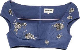 Shushu/Tong Embellished V-neck Top