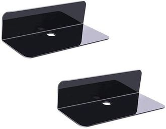 OEM Juego De Dos Estantes De Pared, Crea F&aacute;cilmente Espacio Adicional En La Pared, Estante Peque&ntilde;o De Acr&iacute;lico, Salas De Estar, 22,9 X 9,4 X 6,1 Cm