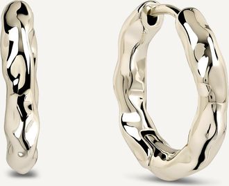 Radley London Hadley Lane Gold Plated Hammer Hoop Earrin Gold - Ryj1640S