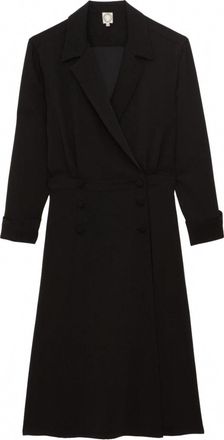 Ines De La Fressange Womens Namo Wrap Dress In Black