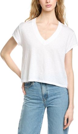 Michael Stars Harlan Cropped V-Neck T-Shirt