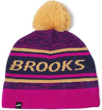 Brooks Heritage Pom Beanie Baseball Caps Magenta, Acrylic