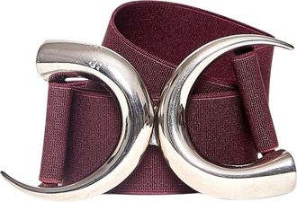 Orciani Stijlvolle leren riem voor vrouwen - Dames - Riemen - Rood - 80 CM - Accessoires
