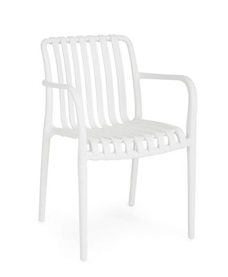 BIZZOTTO Conjunto de 2 sillas de polipropileno blanco