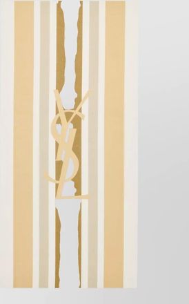 Saint Laurent cassandre striped stole lightweight fabric