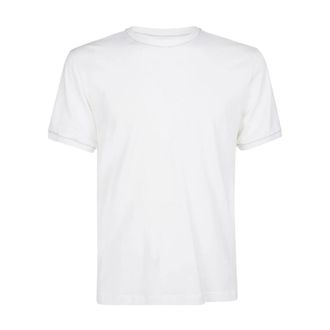 Eleventy T-Shirts, male, White, L, Jersey Cotton Crewneck T-shirt