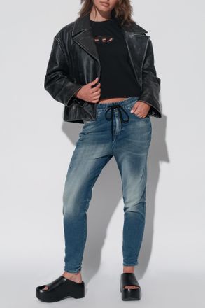 Diesel Ripped Pants 2041 D-FAYZA, Womens, Blue
