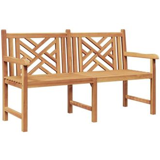 vidaXL Vidaxl - Banco De Jard&iacute;n Marr&oacute;n 150 X 60 X 90 Cm Madera De Teca Maciza