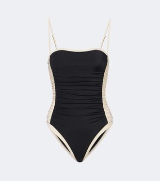 Johanna Ortiz Ruched swimsuit