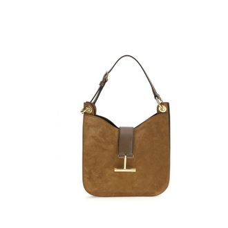 Tom Ford Brown Calf Leather Bos Taurus Shoulder Womens Bag
