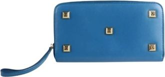 Ferragamo Pre-owned Clutches, female, Blue, Size: ONE SIZE Pre-owned Leather Clutch
