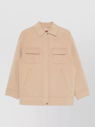 Max Mara silk wool padded jacket