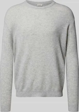 American Vintage American Vintage Slim Fit Strickpullover aus Cashmere Blend Modell RAXOW in Hellgrau, Größe XL