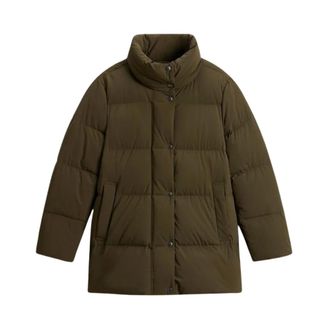 Woolrich Madison Coat - Jackets - Mujer - Verde - XS