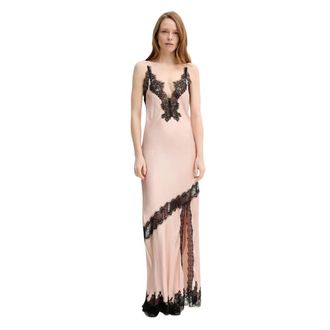 Birgitte Herskind Nelly Maxi Jurk - Dames - Avondkleed - Roze - S - Leer - Kleedjes