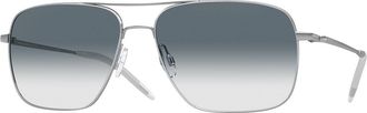 Oliver Peoples OV1150S Clifton 50363F Mens Sunglasses Silver Size 58
