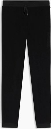 HUGO BOSS Mens Velour Solid Patterned Slim Joggers - Black - Size: 33/32/32/38/Regular