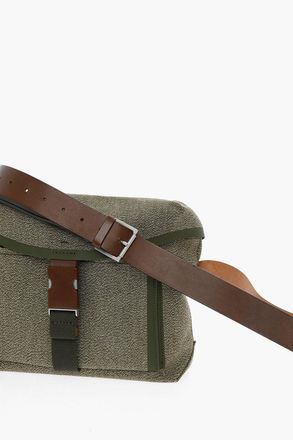 Maison Margiela MM11 Borsa Messenger in Cotone con Rifiniture in Pelle Maison Margiela