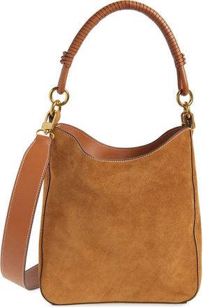 Staud Mel Suede Shoulder Bag in Truffle at Nordstrom
