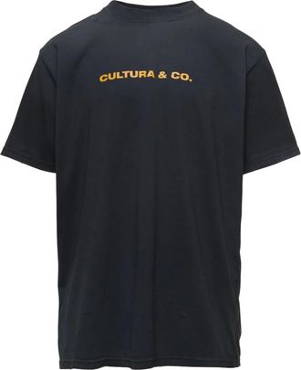 Cultura Cultura, Heren, Tops, Zwart, Maat: L Katoen