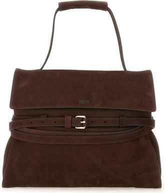 Moschino Brown Tie Me Small Shoulder Bag