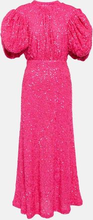 Rotate Sequined maxi dress
