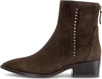 Gabor Schoenen, Dames, Bruin, 41 EU, Su&egrave;de, Enkellaars met klein hakje