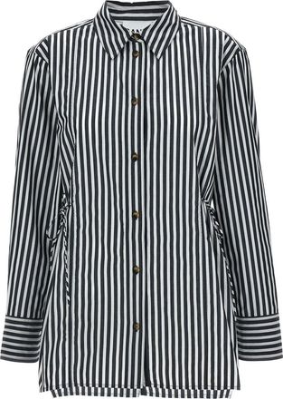 Ganni Black Stripe Shirt