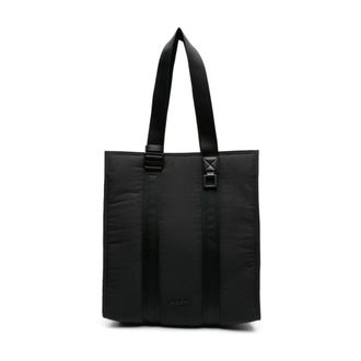 Jacquemus Tote Bags, male, Black, Size: ONE SIZE Black Tote Bag with Logo Design