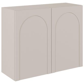 Selsey Selsey Arkadia - Madia Con 2 Ante E Intaglio Ad Arco, Grigio Cachemire, 100 Cm