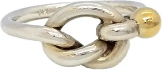 Tiffany & Co. Gold Silver Yellow Gold (18K) Silver 925 Band Ring (Pre-Owned)