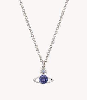 Vivienne Westwood Man. Reina Pendant Necklace Platinum-lavender-cz Platinum-lavender-cz Men