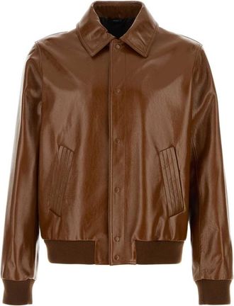 Fendi Brown Shirt Collar Jacket