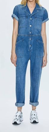 Pistola Denim Grover Fieldsuit Utopia Dot Jumpsuit In Blue