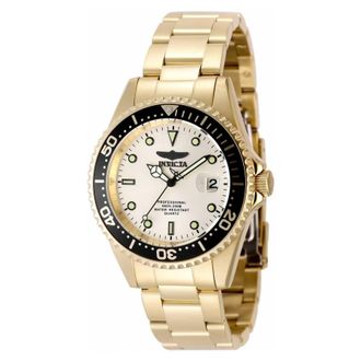 Invicta Pro Diver Quartz Gold Dial Mens Watch 48728