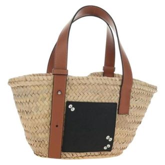 Loewe Pre-owned Raffia Shoulder Bag - Dames - Vintage Shopper - Beige - ONE Size - Vintage