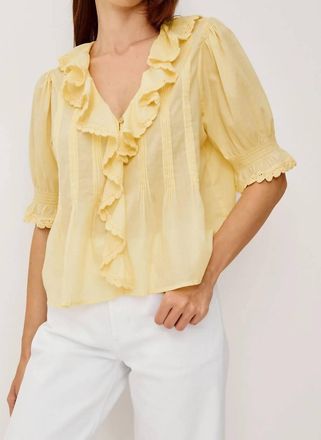 Rails Bloom Ruffle Top In Sunshine