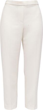 Theory Trousers in White Triacetate