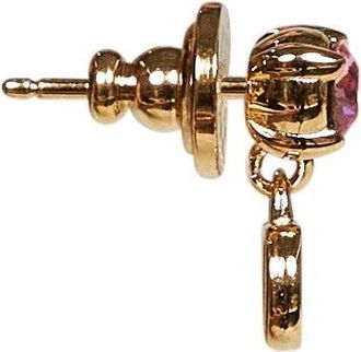 Valentino Garavani Womens Stud Earrings Vlogo Signature Gold Brass