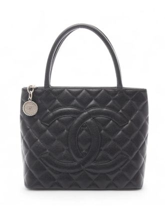 Chanel 2004-2005 Caviar Medallion tote bag - women - Calf Leather/Caviar Leather - One Size - Black
