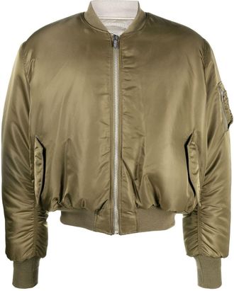 VTMNTS zip-up bomber jacket - men - Polyester/Nylon - M - Green