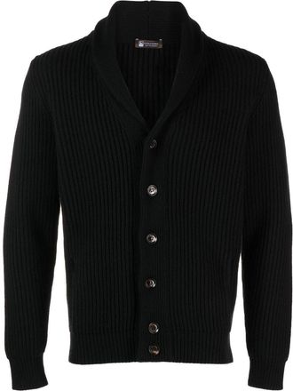 Colombo long-sleeve cashmere cardigan - men - Cashmere - 50 - Black