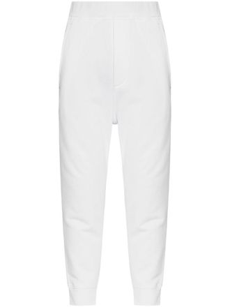 Dsquared2 logo-embroidered track pants - men - Cotton/Cotton - M - White