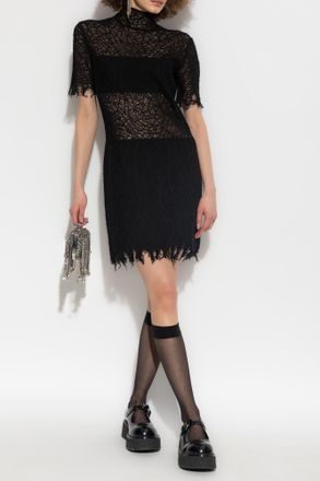 Alexander McQueen Lace Dress, Womens, Black