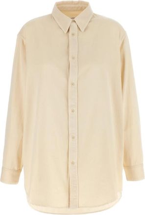 Christophe Lemaire Relaxed Shirt - Dames - Overhemden - Wit - 2XS - Katoen - Overhemden