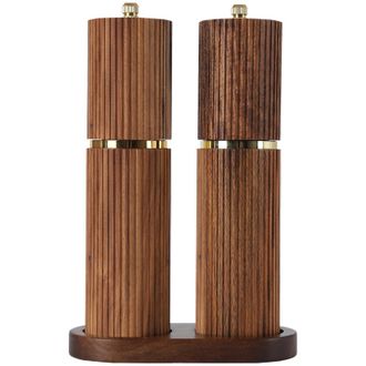 OEM Juego De Molinillos De Sal Y Pimienta De Madera, Molinillos De Sal Y Pimienta Recargables Con Molienda Ajustable, Molinillo De Pimienta Manual De Made