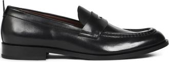 Etro penny leather loafers - Black