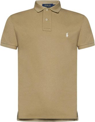 Ralph Lauren Katoenen Polo Shirt - Heren - Polos - Bruin - M - Katoen - Tops