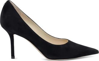 Jimmy Choo London 60 mm Love su&egrave;de pumps met puntige neus - Zwart